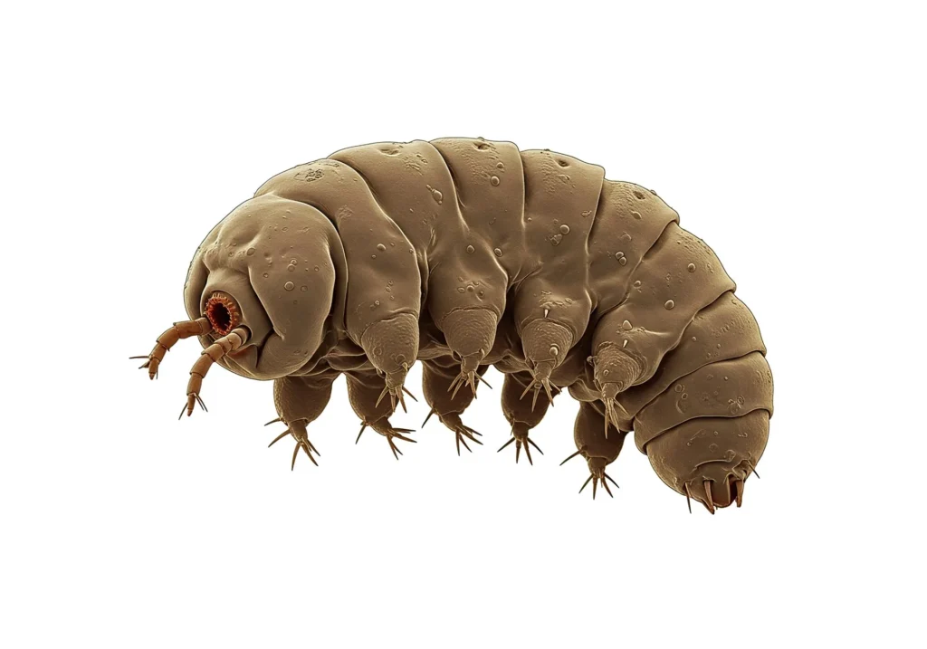 Tardígrado (oso de agua) visto al microscopio