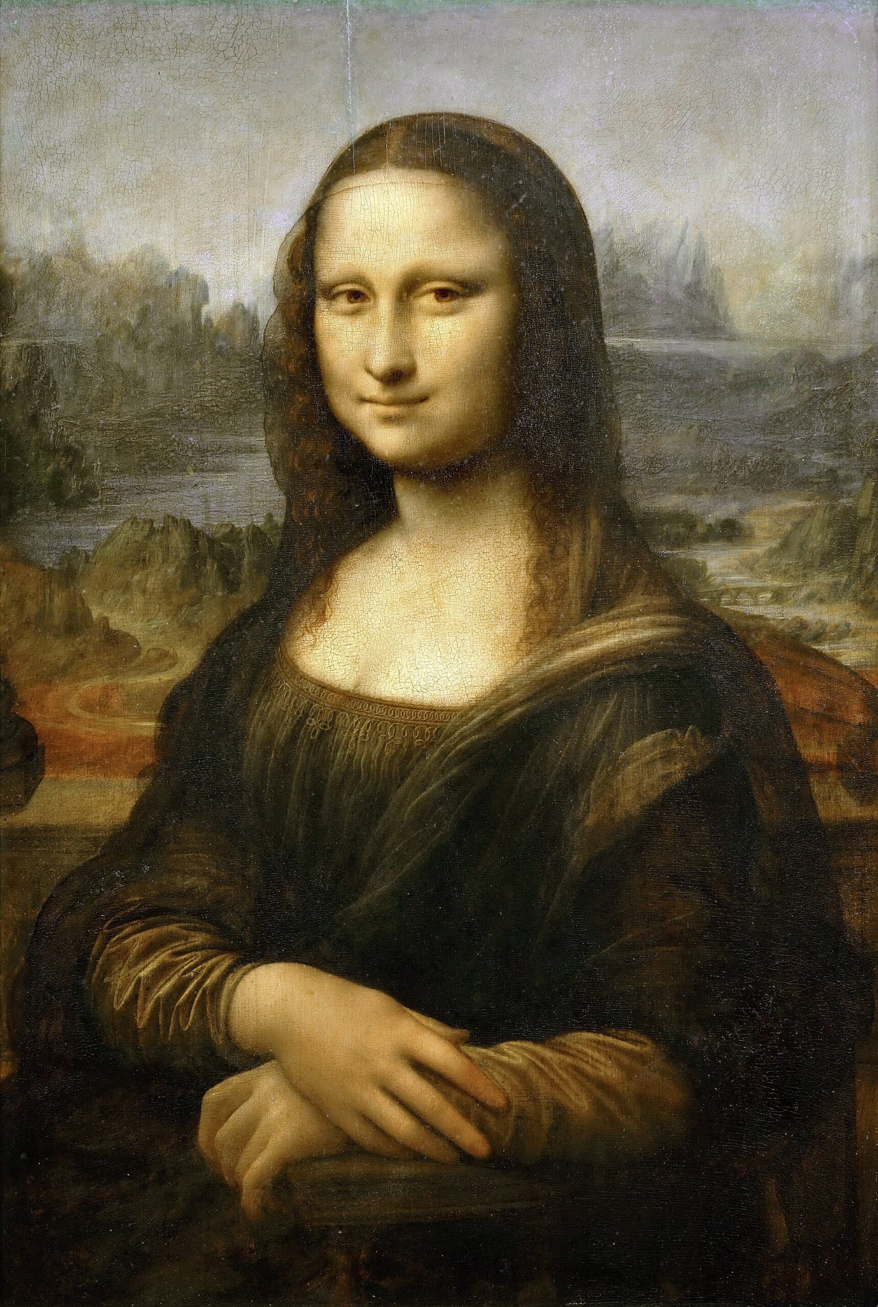 La Mona Lisa (La Gioconda), obra maestra de Leonardo da Vinci en el Louvre