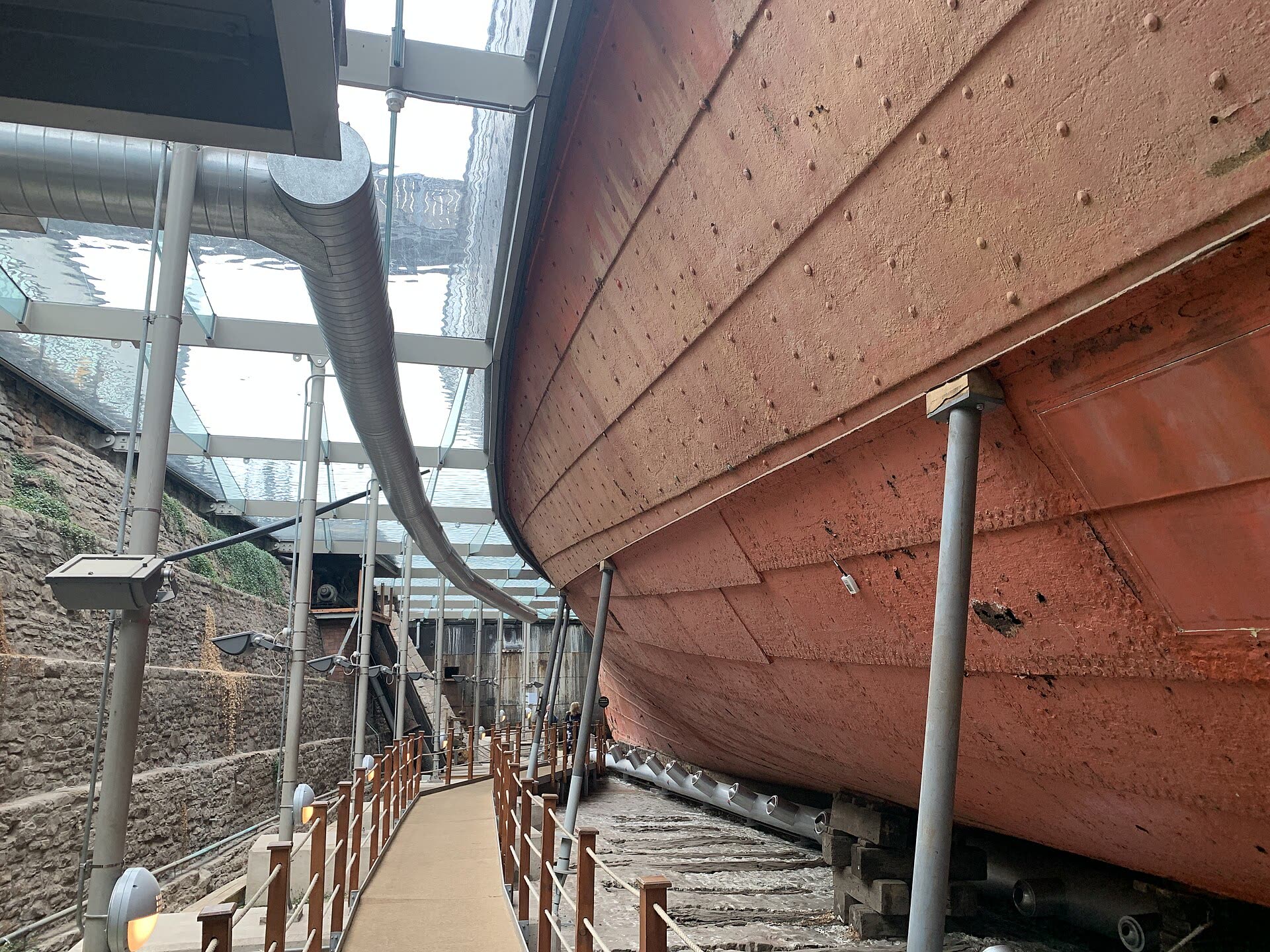 El casco del SS Great Britain en dique seco